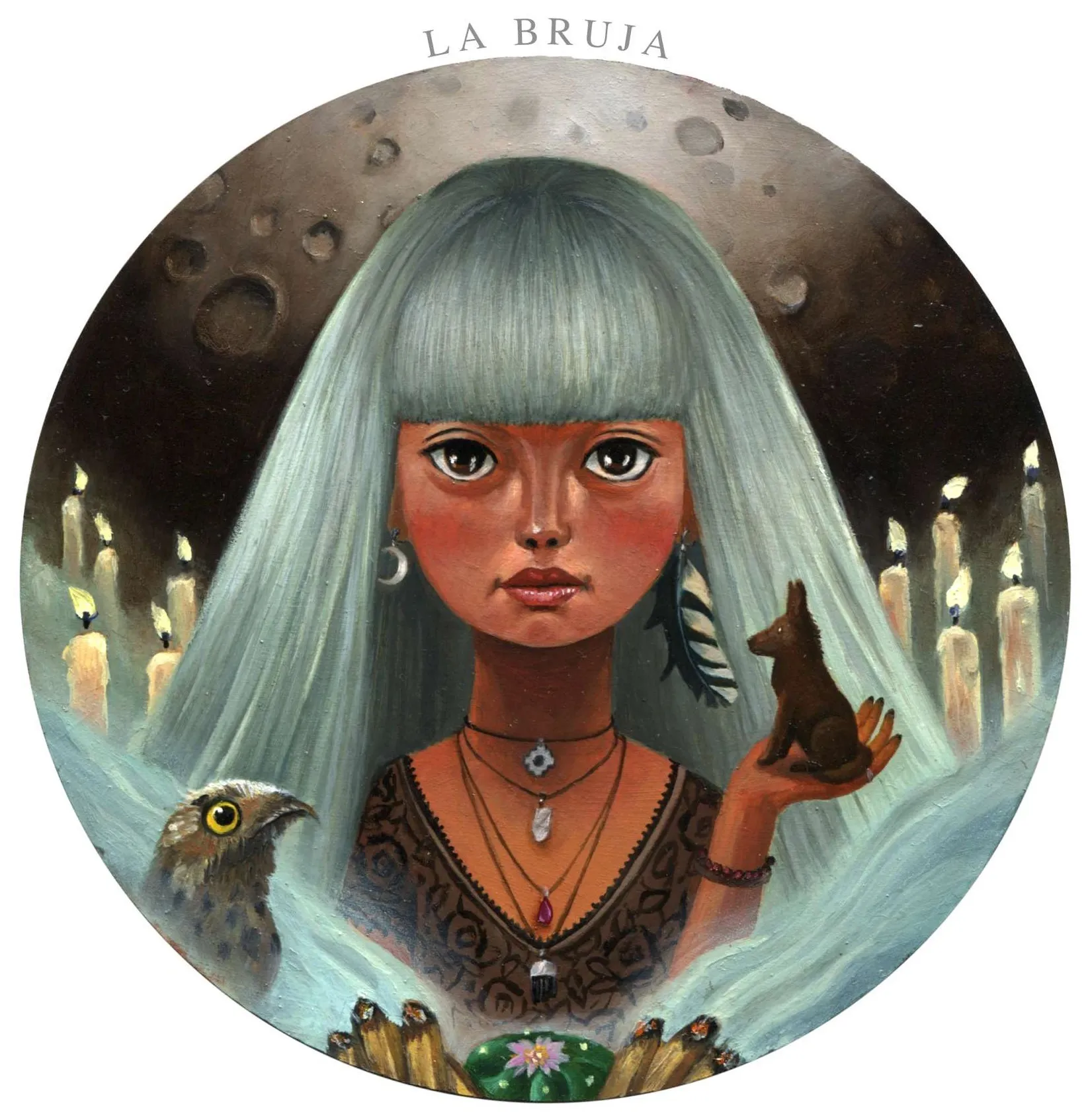 Ilustración de la bruja