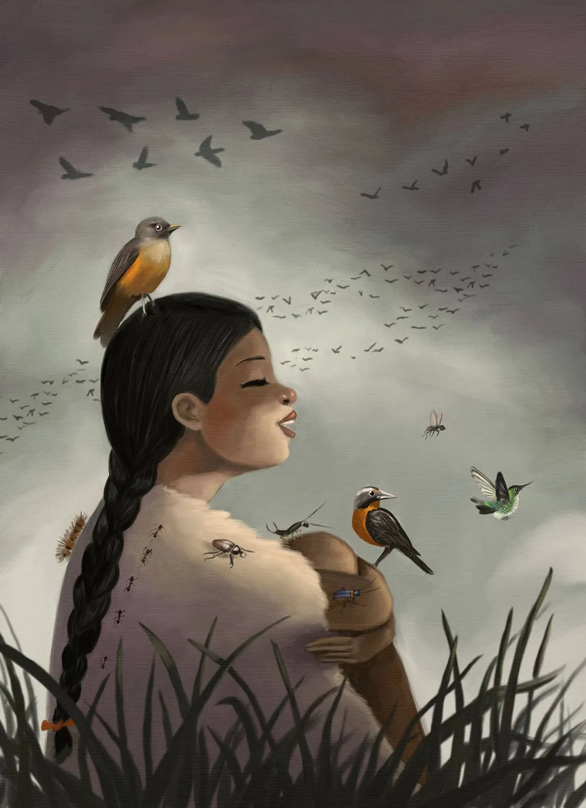 Ilustración de leyendas mapuches