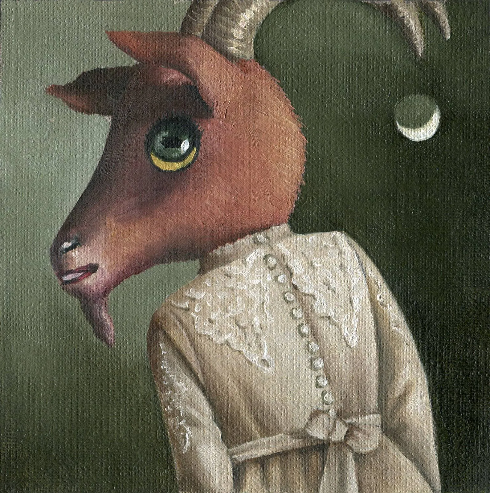 Ilustración de luna en capricornio