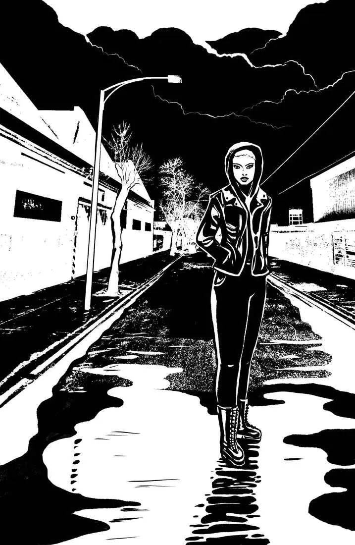 Ilustración de vampira
